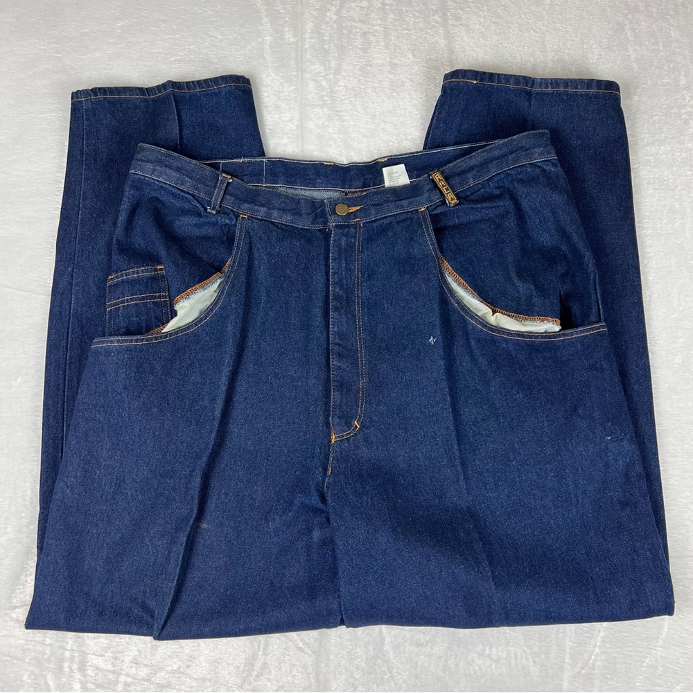 Rare Vintage Aaca African American College Alliance Denim Jeans Mens 40 View 2